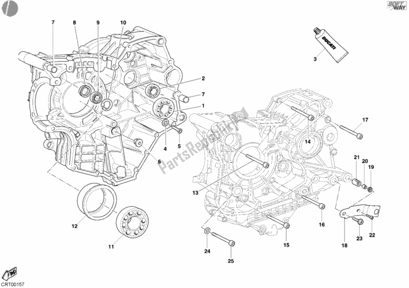 Toutes les pièces pour le Roulements De Carter du Ducati Superbike 999 R USA 2006